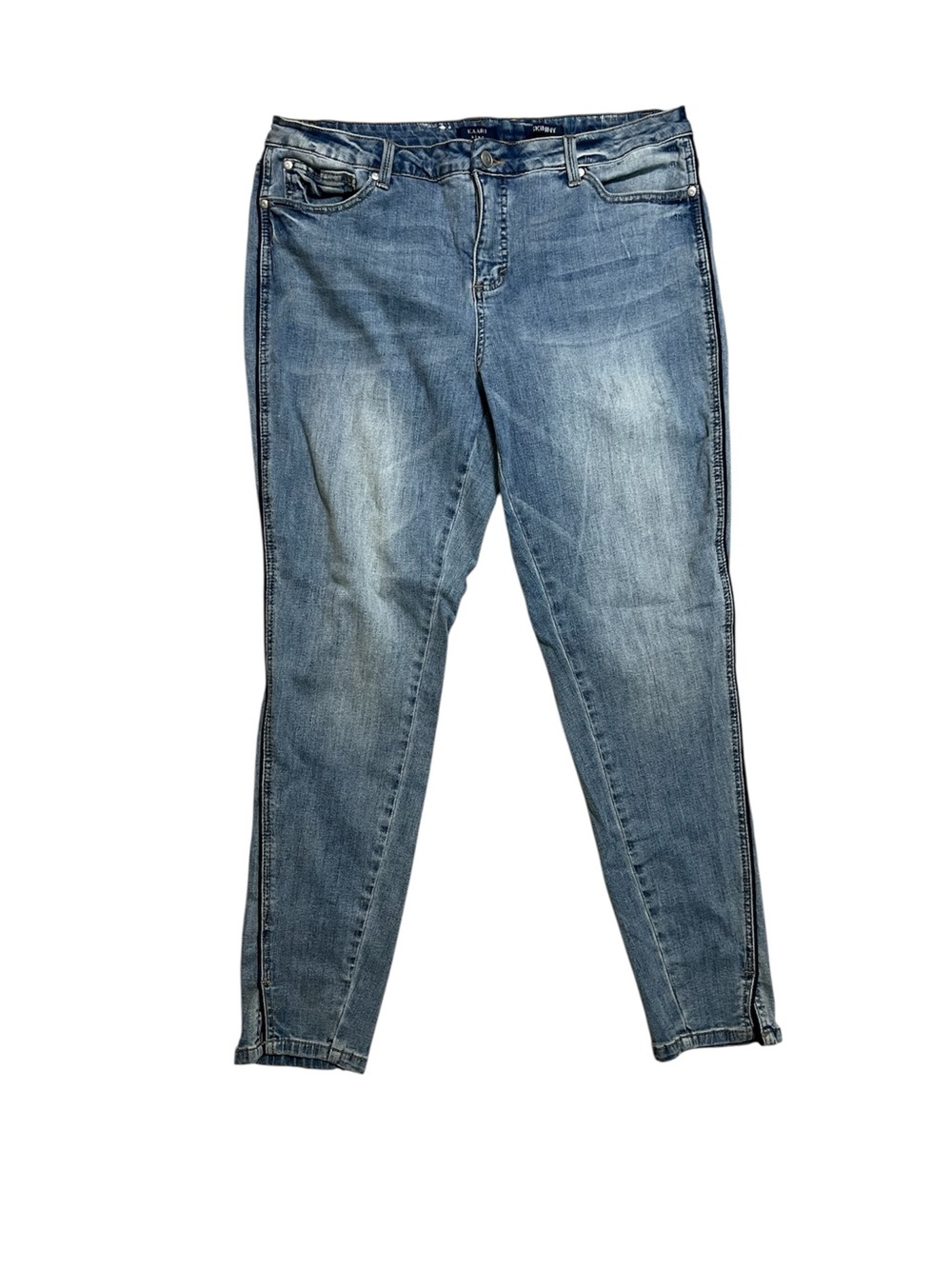 14 Kaari Blue Skinny Jeans Slightly Distressed - Women’s